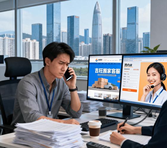 小李苦恼地坐在办公桌前